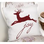 Geyik Çizimli Modern Dijital Baskılı Yastık Kılıfı Realhomes