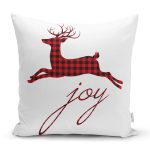 Geyik Çizimli Modern Dijital Baskılı Yastık Kılıfı Realhomes