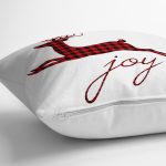 Geyik Çizimli Modern Dijital Baskılı Yastık Kılıfı Realhomes