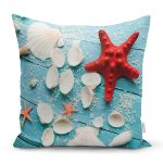 - Rh-K3427 - Realhomes Deniz Yıldızı Özel Tasarımlı Dijital Baskılı Yastık Kırlent Kılıfı Realhomes