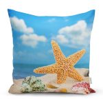 - Rh-K3435 - Realhomes Deniz Yıldızı Özel Tasarımlı Modern Yastık Kırlent Kılıfı Realhomes