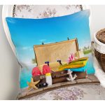 Özel Tasarımlı Tatil Temalı Modern Yastık Kırlent Kılıfı Realhomes