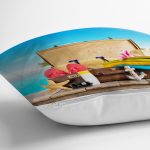 Özel Tasarımlı Tatil Temalı Modern Yastık Kırlent Kılıfı Realhomes