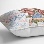 - Rh-K3445-2 - Realhomes Peace Love Fashion Temalı Dijital Baskılı Modern Yastık Kırlent Kılıfı Realhomes