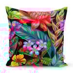 Yaprak Motifli Dijital Baskılı Modern Yastık Kırlent Kılıfı Realhomes