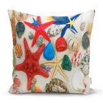 Renkli Deniz Canlıları Özel Tasarımlı Modern Yastık Kırlent Kılıfı Realhomes