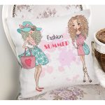 - Rh-K3466-1 - Realhomes Fashion Summer Tasarımlı Dijital Baskılı Modern Yastık Kırlent Kılıfı Realhomes