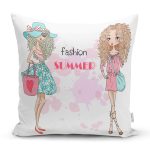 - Rh-K3466 - Realhomes Fashion Summer Tasarımlı Dijital Baskılı Modern Yastık Kırlent Kılıfı Realhomes