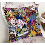 - Rh-K3469-1 - Realhomes Retro Pop Art Modern Tasarımlı Dijital Baskılı Modern Yastık Kırlent Kılıfı Realhomes
