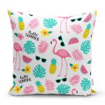 Realhomes Hello Summer Özel tasarımlı Modern Dijital Baskılı Modern Yastık Kırlent Kılıfı Realhomes