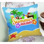 Summer Holiday Özel Tasarımlı Dijital Baskılı Modern Yastık Kırlent Kılıfı Realhomes