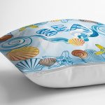 Sea Summer Dijital Baskılı Modern Özel Tasarım Yastık Kırlent Kılıfı Realhomes