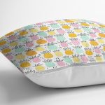 Pastel Renkte Ananaslar Özel Tasarım Modern Yastık Kırlent Kılıfı Realhomes