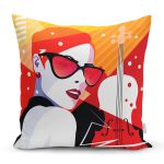 - Rh-K3519 - Realhomes Fashion Woman Özel Tasarım Dijital Baskılı Modern Yastık Kırlent Kılıfı Realhomes