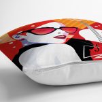 - Rh-K3519-2 - Realhomes Fashion Woman Özel Tasarım Dijital Baskılı Modern Yastık Kırlent Kılıfı Realhomes