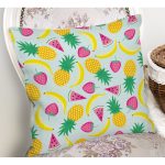 - Rh-K3526-1 - Realhomes Tropikal Meyve Desenli Özel Tasarımlı Dijital Baskılı Modern Yastık Kırlent Kılıfı Realhomes