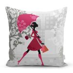 Fashion Girl Özel Tasarım Dijital Baskılı Modern Yastık Kırlent Kılıfı Realhomes