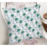 Özel Tasarım Palmiye Motifli Dijital Baskılı Yastık Kırlent Kılıfı Realhomes