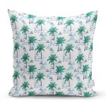 Özel Tasarım Palmiye Motifli Dijital Baskılı Yastık Kırlent Kılıfı Realhomes