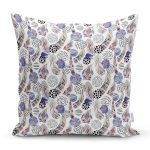 - Rh-K3552 - Realhomes Renkli Tüyler Özel Tasarımlı Dijital Baskılı Modern Yastık Kırlent Kılıfı Realhomes