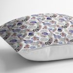 - Rh-K3552-2 - Realhomes Renkli Tüyler Özel Tasarımlı Dijital Baskılı Modern Yastık Kırlent Kılıfı Realhomes