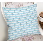 - Rh-K3553-1 - Realhomes Çapa Desenli Denizci Temalı Özel Tasarımlı Dijital Baskılı Modern Yastık Kırlent Kılıfı Realhomes