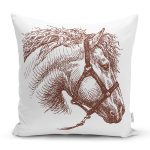 - Rh-K38 - Realhomes At Motifli Dijital Baskılı Dekoratif Yastık Kırlent Kılıfı Realhomes