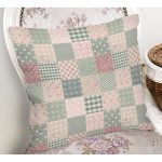 - Rh-K410-1 - Realhomes Patchwork Desenli Özel Tasarım Dijital Baskılı Modern Yastık Kırlent Kılıfı Realhomes