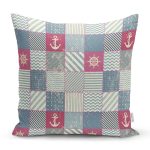 Patchwork Desenli Özel Tasarım Dijital Baskılı Modern Yastık Kırlent Kılıfı Realhomes