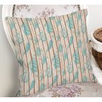 - Rh-K412-1 - Realhomes Ahşap Zeminli Denizci Temalı Özel Tasarım Dijital Baskılı Modern Yastık Kırlent Kılıfı Realhomes