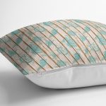 - Rh-K412-2 - Realhomes Ahşap Zeminli Denizci Temalı Özel Tasarım Dijital Baskılı Modern Yastık Kırlent Kılıfı Realhomes