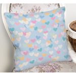 - Rh-K4371m-1 - Realhomes Realhomes Mavi Zeminde Rengarenk Kalpler Modern Yastık Kırlent Kılıfı Realhomes