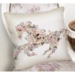 - Rh-K44-1 - Realhomes Midilli Motifli Dijital Baskılı Dekoratif Yastık Kırlent Kılıfı Realhomes
