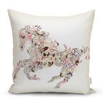 - Rh-K44 - Realhomes Midilli Motifli Dijital Baskılı Dekoratif Yastık Kırlent Kılıfı Realhomes