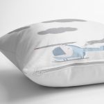 - Rh-K4444g-2 - Realhomes Realhomes Beyaz Zeminde Helikopter Tasarımlı Modern Yastık Kırlent Kılıfı Realhomes
