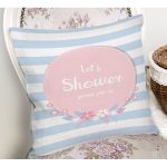 - Rh-K4510m-1 - Realhomes Mavi Beyaz Çizgili Özel Tasarımlı Bebek Odası Yastık Kırlent Kılıfı Realhomes