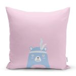 Pembe Zemin Baby Shower Temalı Ayıcık Desenli Dijital Baskılı Çocuk Odası Yastık Kırlent Kılıfı Realhomes