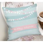 - Rh-K4808-1 - Realhomes Yeşil Çizgili Baby Shower Temalı Çocuk Odası Yastık Kırlent Kılıfı Realhomes