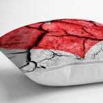 - Rh-K56-2 - Realhomes Kalp Desenli Dijital Baskılı Dekoratif Yastık Kırlent Kılıfı Realhomes