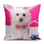 - Rh-K5609 - Realhomes Sevimli Köpek Desenli Dijital Baskılı Modern Yastık Kırlent Kılıfı Realhomes