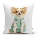 Sevimli Köpek Dijital Baskılı Modern Yastık Kırlent Kılıfı Realhomes