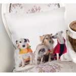 - Rh-K5619-1 - Realhomes Çeşitli Köpek Desenli Dijital Baskılı Modern Yastık Kırlent Kılıfı Realhomes