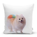 - Rh-K5621 - Realhomes Sevimli Köpek Desenli Dijital Baskılı Modern Yastık Kırlent Kılıfı Realhomes