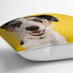 - Rh-K5636-2 - Realhomes Sevimli Köpek Desenli Dijital Baskılı Modern Yastık Kırlent Kılıfı Realhomes