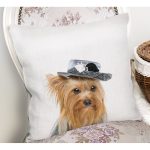 - Rh-K5640-1 - Realhomes  Sevimli Köpek Desenli Dijital Baskılı Modern Yastık Kırlent Kılıfı Realhomes