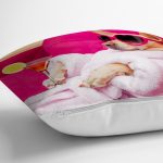 Bornozlu Köpek Desenli Modern Yastık Kırlent Kılıfı Realhomes