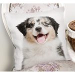 Sevimli Köpek Desenli Dijital Baskılı Modern Yastık Kırlent Kılıfı Realhomes