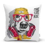 Make Some Noise Köpek Dijital Baskılı Modern Yastık Kırlent Kılıfı Realhomes