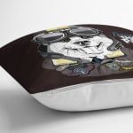 - Rh-K5664-2 - Realhomes Brave Dog Pilot Motifli Dijital Baskılı Modern Yastık Kırlent Kılıfı Realhomes