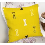 - Rh-K5677-1 - Realhomes Büyük Kemik Desenli Dijital Baskılı Modern Yastık Kırlent Kılıfı Realhomes